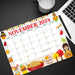 Whimsical November Fall Calendar Printable