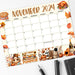 Cute November Fall Design Calendar Printable