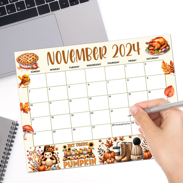 Cute November Fall Design Calendar Printable