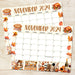 Cute November Fall Design Calendar Printable