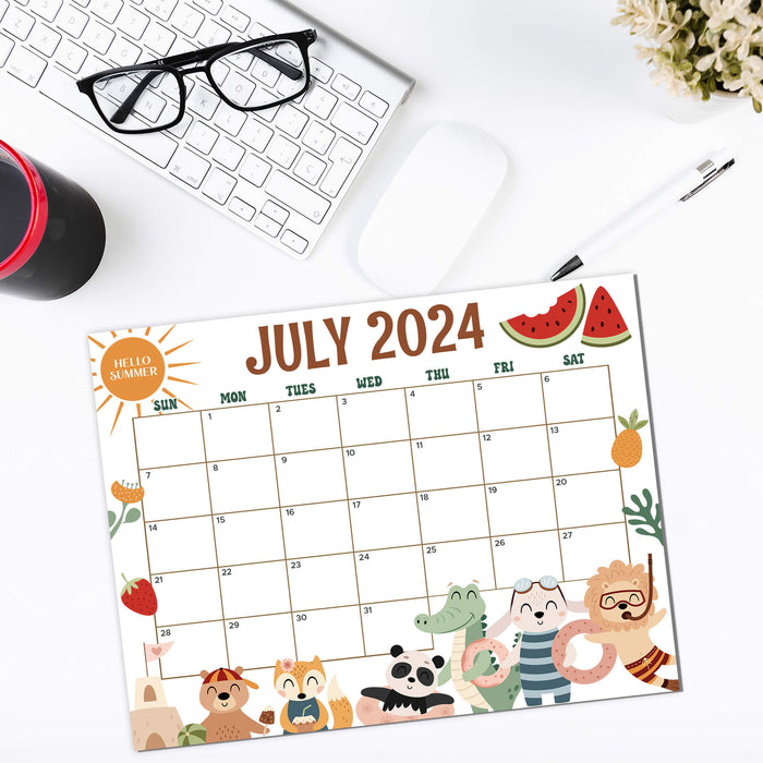 PDF Boho July 2024 Summer Animals Calendar | Printable Summer Animals Theme Planner - Posh Park pdf-boho-july-2024-summer-animals-calendar-printable-summer-animals-theme-planner-posh-park
