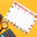 Groovy Retro September 2024 Calendar Printable Cute Theme