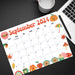 Groovy Retro September 2024 Calendar Printable Cute Theme