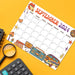 Cute Groovy Retro September 2024 Calendar Printable