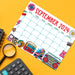 Retro Groovy September 2024 Cute Calendar Design