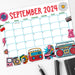 Retro Groovy September 2024 Cute Calendar Design