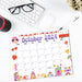 Groovy Retro October 2024 Vintage Calendar Printable