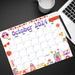 Groovy Retro October 2024 Vintage Calendar Printable