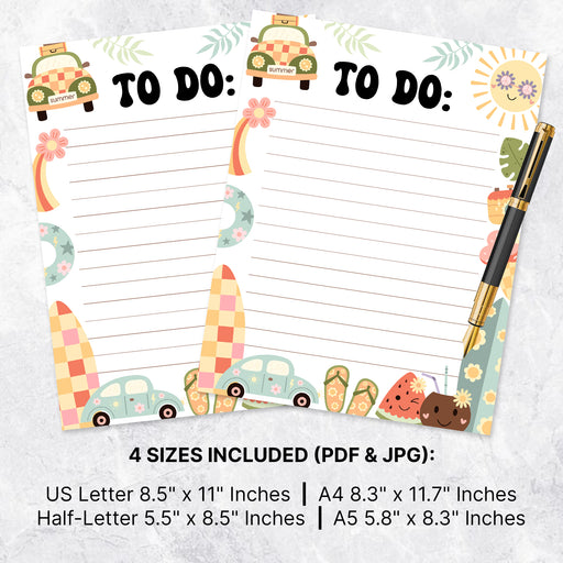 Retro Style To-Do List Printable