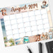 PDF August 2024 Cute Travel Themed Calendar | Printable Travel Bear Themed August Monthly Planner