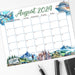 PDF Wanderlust Travel Adventure Themed August 2024 Calendar | Printable Travel Adventures Themed Monthly Planner