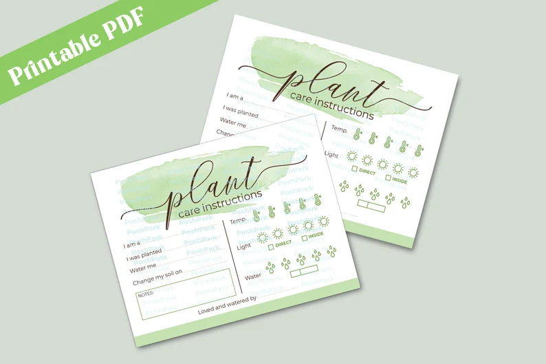PDF Plant Care Card Plant Card | Printable Multi Use Plant Care Sheet — Posh Park pdf-plant-care-card-plant-card-printable-multi-use-plant-care-sheet-posh-park