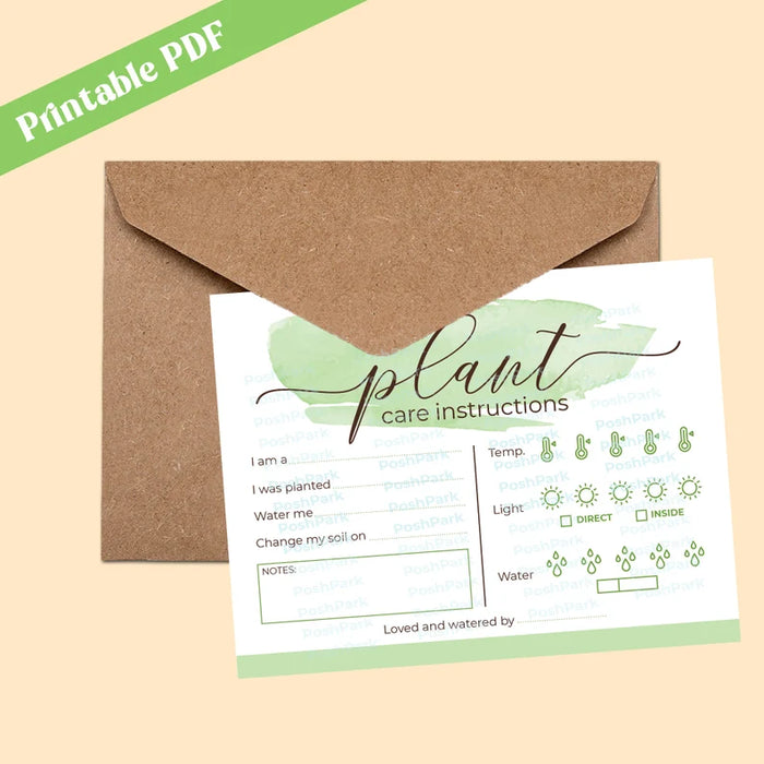pdf-plant-care-card-plant-card-printable-multi-use-plant-care-sheet-posh-park for Free Printable Plant Care Cards Pdf PDF Plant Care Card Plant Card | Printable Multi Use Plant Care Sheet — Posh Park for Free Printable Plant Care Cards Pdf