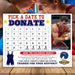 Wrestling fundraiser calendar template editable