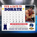 Printable wrestling fundraiser calendar Canva
