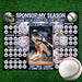 Editable Baseball Pick a Date Donation Calendar Template