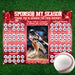 Editable Baseball Team Fundraiser Donation Calendar