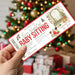Customizable Christmas Babysitting Gift Voucher Template | Holiday Childcare Gift Ticket
