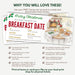 DIY Christmas Breakfast Date Gift Voucher Template | Romantic Holiday Gift Ticket