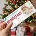 DIY Christmas Breakfast Date Gift Voucher Template | Romantic Holiday Gift Ticket