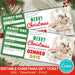 Customizable Christmas Dinner Date Gift Voucher Template | Romantic Holiday Gift Ticke