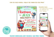 Funny Santa Christmas in July BBQ Party Invitation