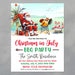 Hilarious Santa Christmas in July BBQ Party Invite