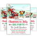 Hilarious Santa Christmas in July BBQ Party Invite