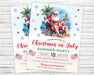 Hilarious Summer Party Christmas in July Invite