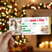 Customizable Christmas Manicure & Pedicure Gift Voucher Ticket Template | Nail Salon Gift Certificate Coupon