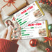Customizable Christmas Manicure & Pedicure Gift Voucher Ticket Template | Nail Salon Gift Certificate Coupon