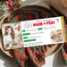 Customizable Christmas Manicure & Pedicure Gift Voucher Ticket Template | Nail Salon Gift Certificate Coupon