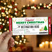 Customizable Christmas Surprise Travel Gift Boarding Pass Template | Vacation Ticket Voucher