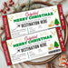 Customizable Christmas Surprise Travel Gift Boarding Pass Template | Vacation Ticket Voucher