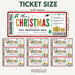 DIY Christmas Travel Boarding Pass Gift Voucher Template | Surprise Vacation Ticket