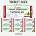 Customizable Christmas Surprise Travel Gift Boarding Pass Template | Vacation Ticket Voucher