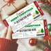 Customizable Christmas Surprise Travel Gift Boarding Pass Template | Vacation Ticket Voucher