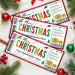 DIY Christmas Travel Boarding Pass Gift Voucher Template | Surprise Vacation Ticket