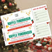 Christmas Raffle Ticket Template | Customizable Holiday Giveaway Ticket