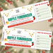 Christmas Raffle Ticket Template | Customizable Holiday Giveaway Ticket