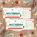 Christmas Raffle Ticket Template | Customizable Holiday Giveaway Ticket