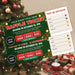 DIY Christmas Raffle Fundraising Ticket Template | Holiday Fundraiser & Event Ticket