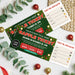 DIY Christmas Raffle Fundraising Ticket Template | Holiday Fundraiser & Event Ticket