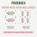 DIY Christmas Raffle Ticket Template | Holiday Party & Fundraiser Ticket