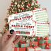 DIY Christmas Raffle Ticket Template | Holiday Party & Fundraiser Ticket