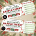 DIY Christmas Raffle Ticket Template | Holiday Party & Fundraiser Ticket