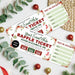 DIY Christmas Raffle Ticket Template | Holiday Party & Fundraiser Ticket