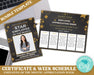 DIY Star Employee Appreciation Flyer Certificate and Poster Bundles | Star Staff Employee Appreciation Week Schedule Flyer