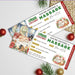 Customizable Christmas Massage Gift Voucher Ticket Template | Massage Spa Gift Certificate Coupon