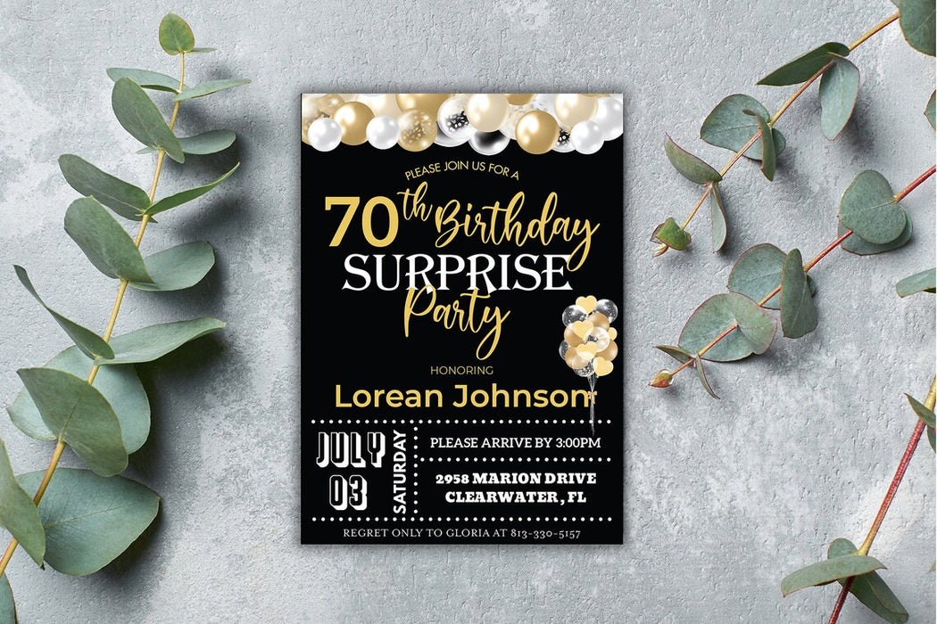 surprise 50th birthday party invitations templates